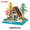 Cabin House Building Blocks Creative Center Log DIY City Model Constructor Micro Assemby Blocks Bricks Toys for Children Gift