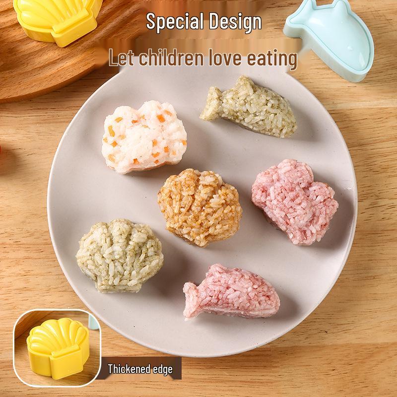 Japanese DIY Onigiri Mold Set for Sushi and Rice Balls