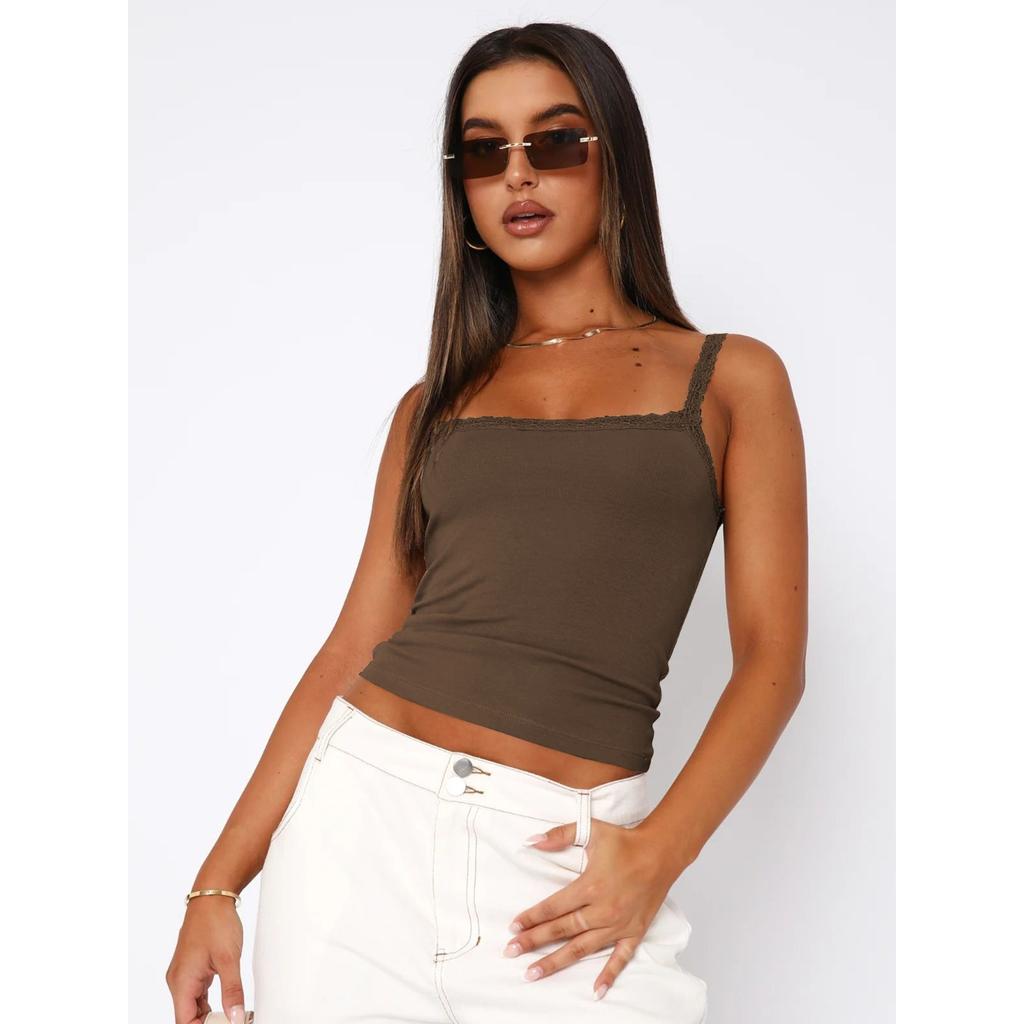 GMXIA Halter Tank Top Women's Summer Sexy Slim Short Spice Girls Solid Color Base Shirt