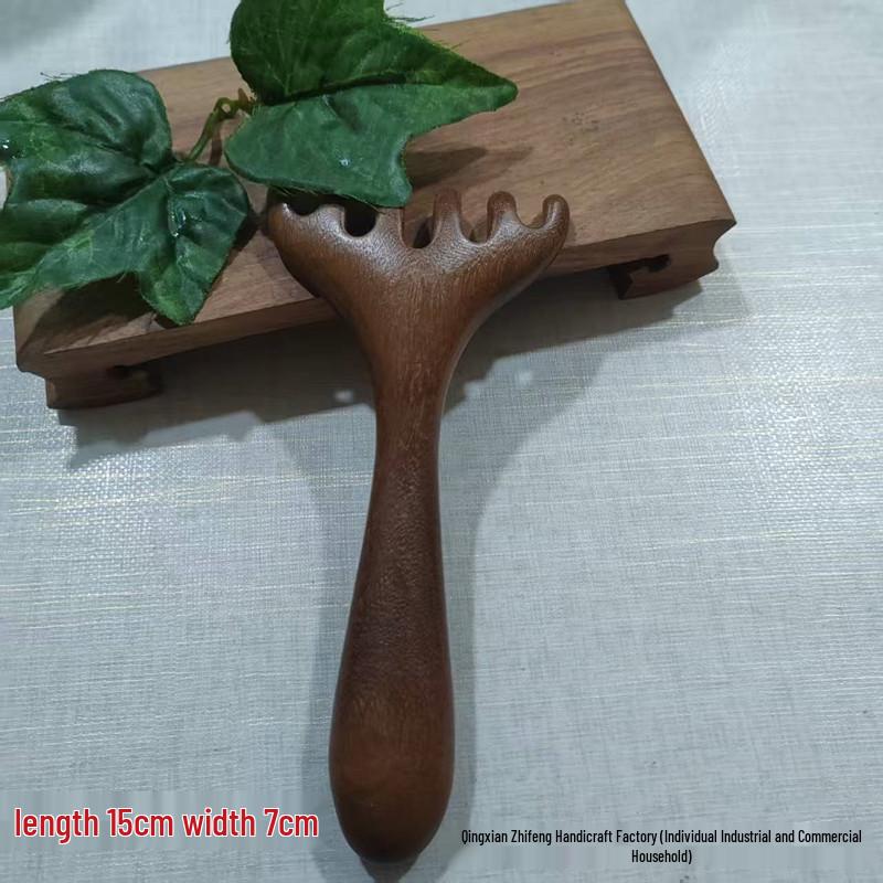 Sandalwood Antler Rake Multifunctional Comb & Nose Scraper