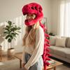1pz Cappello da Testa di Dinosauro Simulato Scheletro Costume per Role Playing Regalo Creativo Travestimento di Halloween Bambola Scheletro Regalo di Compleanno Divertente per Fidanzata