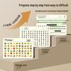 Children's Attention Training Scratch-off Cards: Numbers & Chinese Characters - Educational Patience Tools