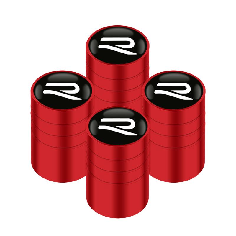 For VOLKSWAGEN VW 4pcs Auto Emblem Cap  New R Logo Case For VW Volkswagen Golf 8 MK8 Accessories