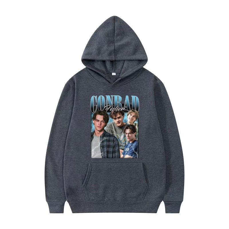 Movie Conrad Fisher Graphic Pullovers Team Conrad Cousins Beach Casual Hoodies Men Women Oversized Vintage Sweatshirt Streetwear