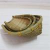 Bamboo Weaving Basket Open Bamboo Sieve Hand-woven Drying Bamboo Basket Fruit and Vegetable Storage Farmhouse Kitchen Basket