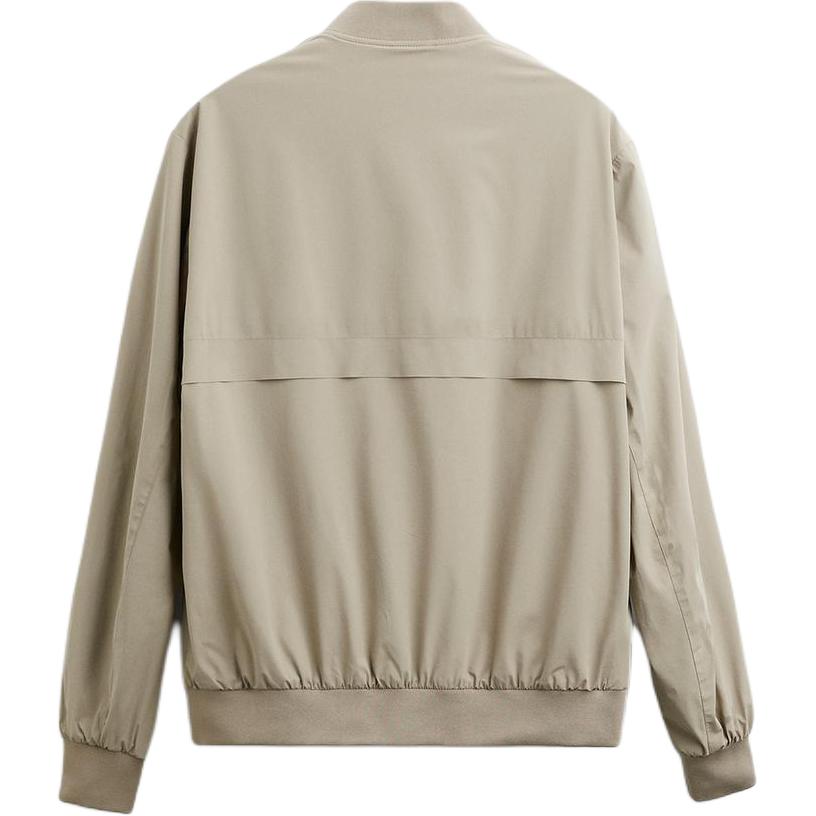 Zara Solid Color Casual Comfortable Long Sleeve Jacket Men Jackets Beige 3918400-711