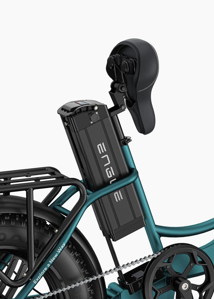 ENGWE L20 Boost Electric Bike for Adults, 20" Fat Tire Step-Through E-Bike for Women 48V 13A Battery, Shimano 7 Speed