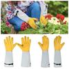 Adjustable Cuff Labor Protection Glovess Long-sleeved Rose Pruning Gloves  Gardener Tools