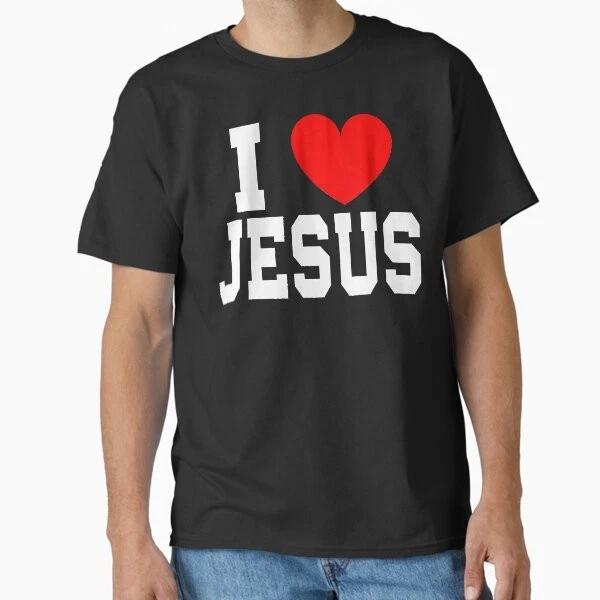 I Love Jesus Classic Tshirt Made In Usaaus Tshirt S2xl S