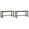 Dining Bench 2 Pcs Artisan Oak 100 X 32.5 X 48.5 Cm
