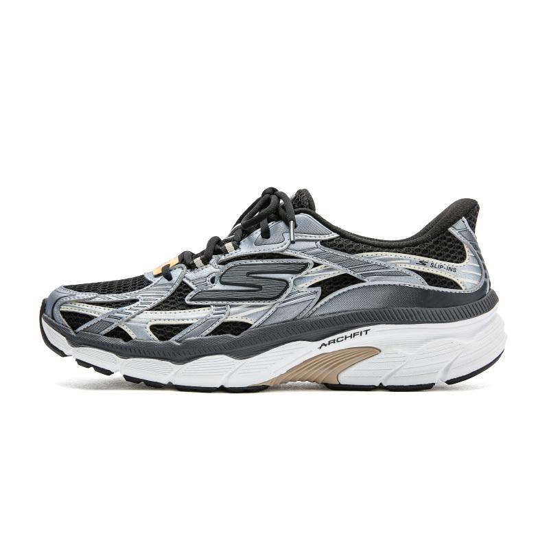 Skechers Slip-Ons Comfortable Versatile Fashion Low-Top Running Shoes Men sneakers Black 221103-BKGY 42