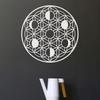 1pc Moon Phase Metal Wall Art Sacred Geometry Yoga Decor Golden Silvery Black Home Scene Themed Party Decoration Housewarming Gift