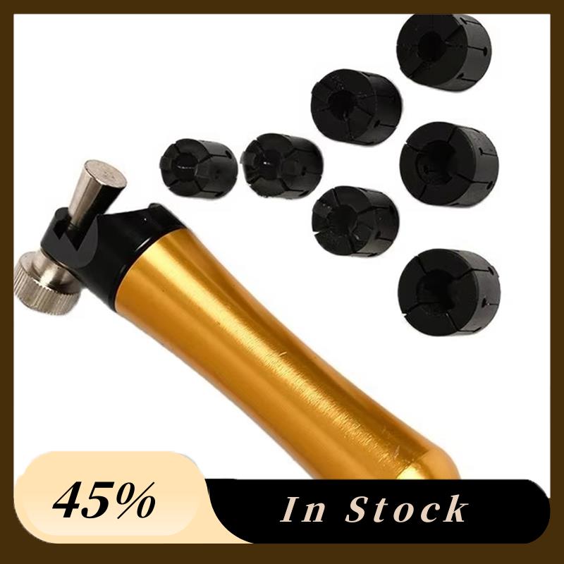 

A60zdiamond Stone Setting Tool Ring Setter Clamp With Aluminium Wooden Handle Jewellery Processing Kit Jewelry Toolsmay