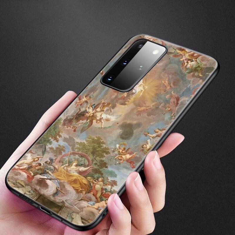 Renaissance Art Painting Phone Case For Samsung Galaxy S20 S21 FE S10 Lite Note 20 10 Lite S8 S9 S10E S10 Plus Ultra Black Cover