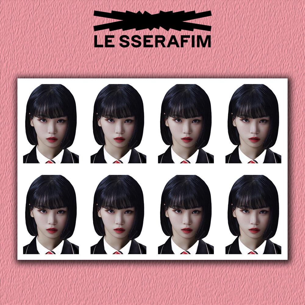 LE SSERAFIM Group Merchandise FEARLESS Passport ID Photos (One-Inch)
