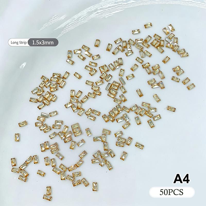 50Pcs Nail Art Plastics Small Round With High-Shine Finish Flatback Inlay For Uv Gel Nails Or Stage Makeup