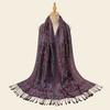 Hot-selling classic cashew embroidered fringed scarf women's hot-selling popular travel photo shawl long