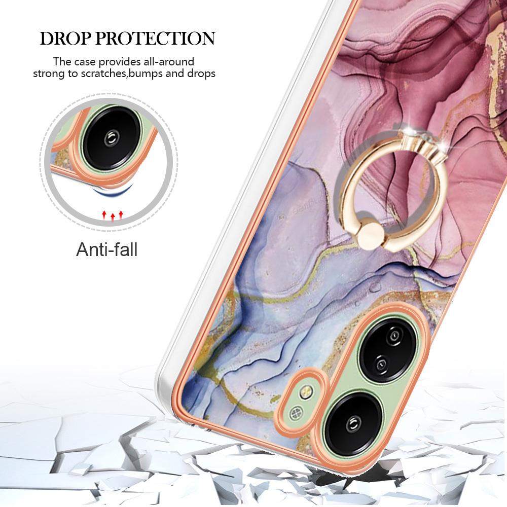 YB IMD Series-17 Style-E For Xiaomi Redmi 13C 4G/13C 5G/13R 5G/Poco M6 5G/Poco C65 4G Case Electroplated 2.0mm TPU Phone Cover