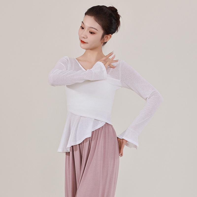 Adult Long-Sleeve Dancewear for Autumn/Winter – Modern & Classical Dance Practice Top