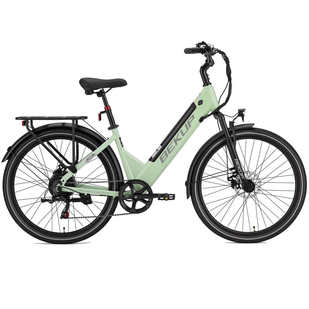 BEKUP V1 City Commuting Electric Bicycle 26 Inch Tires 36V 14.5AH Battery 250W Motor 125KG Max Load 75KM Max Range E-Bike For Unisex