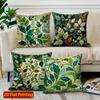 2D Floral Leaf Pattern Decorative Cushion Covers Pattern Cushion Cover Suitable For Sofa Bedroom Car Pillow Cover