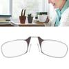 Reading Eyeglasses Blue Light Blocking Armless Glasses Nose Clip Glasses for Unisex Elderly