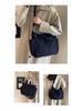 Women's Large-Capacity Corduroy Tote - Versatile Crossbody, Shoulder, Handbag for Commuting and Casual Use