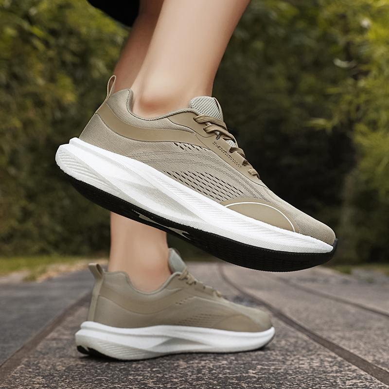 2026 New Summer Widened Mens Sports Shoes Simple Versatile Elastic Running Shoes Outdoor Anti Slip Shock-absorbing Walking Shoes