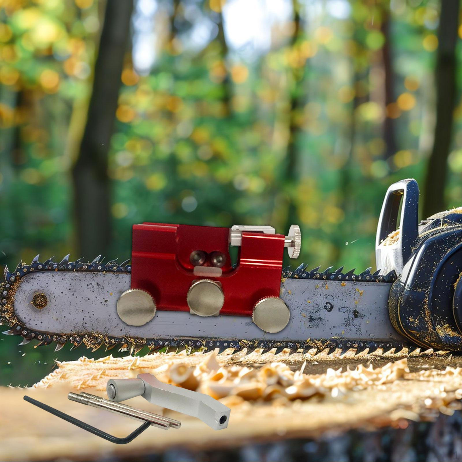 

Лезвие для заточки цепной пилы Jig, легкая цепь красный