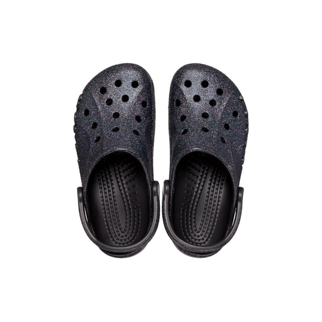 Crocs Unisex Baya Glitter Clog Black 205925-001
