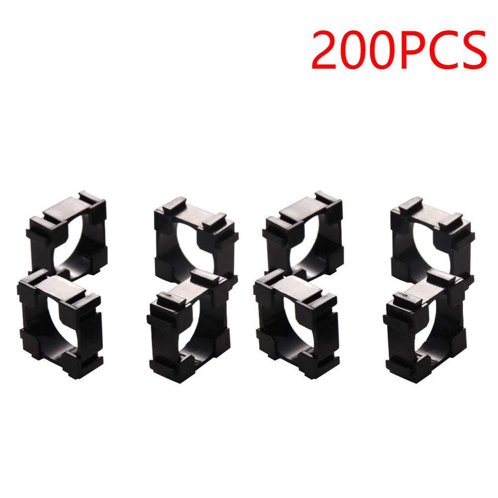 500-100pcs 18650 Lithium Battery Holder Hard Shell Anti Vibration Plastic Battery Bracket Cylindrical Batteries Support Stand