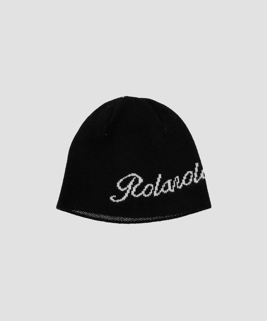 ROLAROLA Logo Jaquard Beanie Black