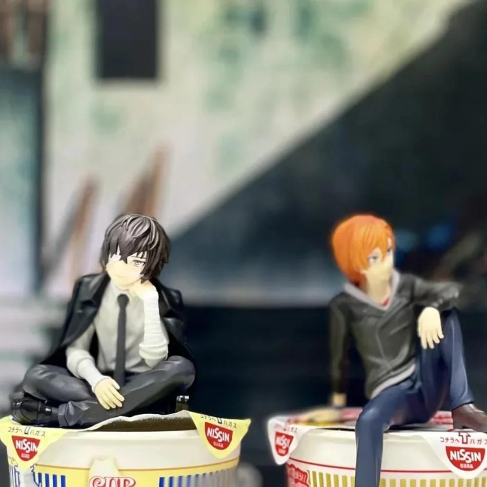 Japanische Anime Dazai Osamu Nakahara Chuuya Figur Bungo Stray Dogs Actionfiguren Modell Sammlung Zubehör Geburtstagsgeschenke
