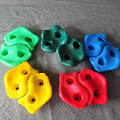 10 adet Çocuk Plastik Kaya Tırmanma Duvarı Tutma Oyunları Ahşap Duvar Tırmanma Taşları Seti Kapalı Açık Oyun Alanı Kendin Yap Kaya Taş Duvar