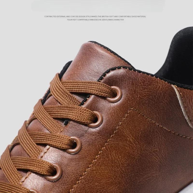 Freizeitschuhe Slipper Britische Leder-Sneakers Ballerinas Schuhe Klassische Herren-Lederschuhe Frühling Sommer Slipper