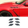Side Fender Air Vents Outlet Panel Trim For Ford Mustang 2015+ ABS Carbon Fiber