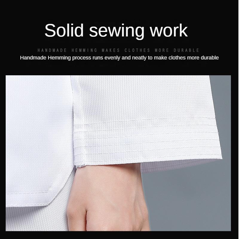 New Pattern Men's and Women's Taekwondo Clothing Long Sleeves Pure Cotton Taekwondo Clothing Training Clothing Wear-resistant