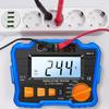 Insulation Resistance Tester 100VCelsius 250VCelsius 500VCelsius 1000V Resistance Tester with LCD Backlight Digital Display Screen