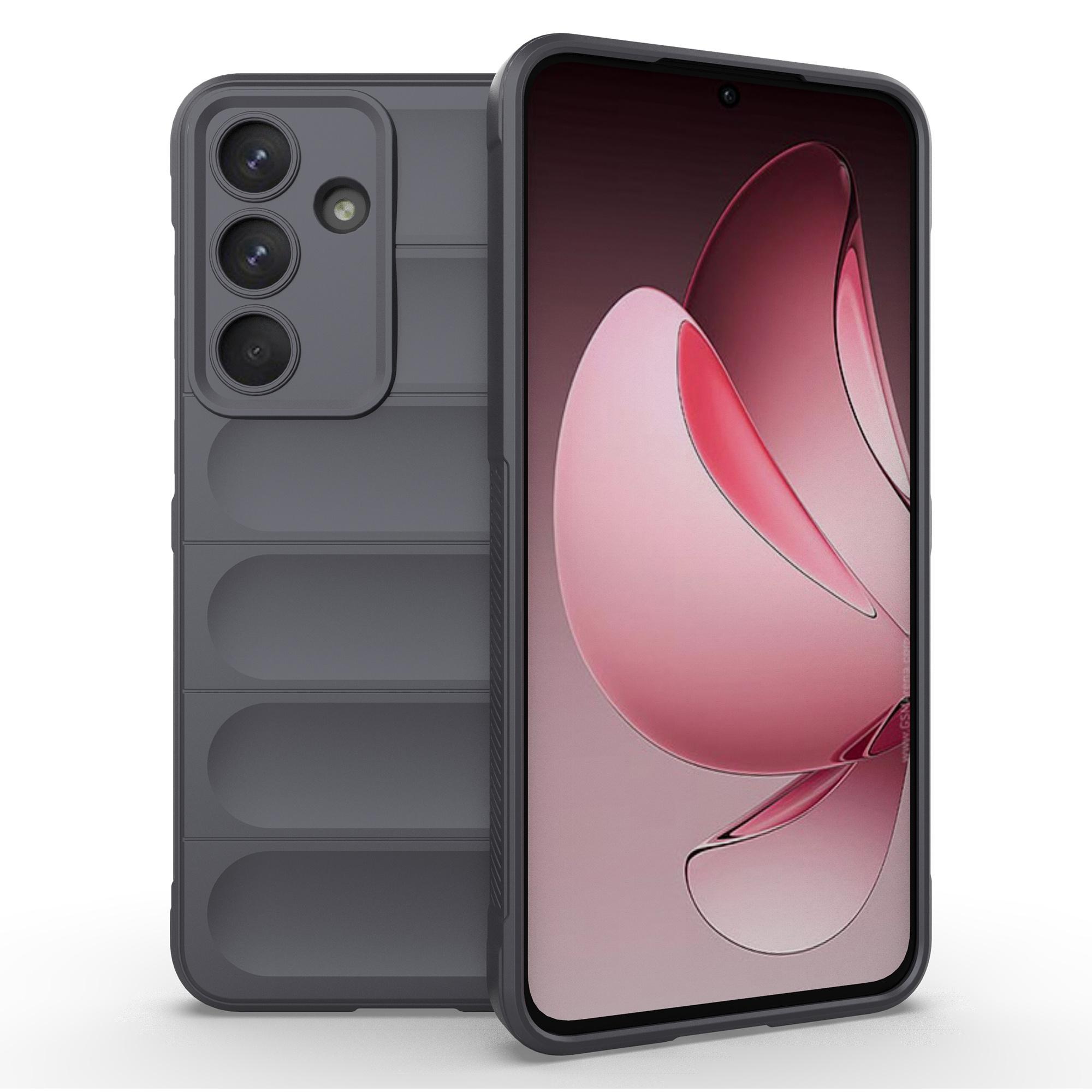 

Чехол для Samsung Galaxy S25 FE Противоударный Мягкий ТПУ Прочный Чехол-накладка на заднюю панель телефона Dark Grey