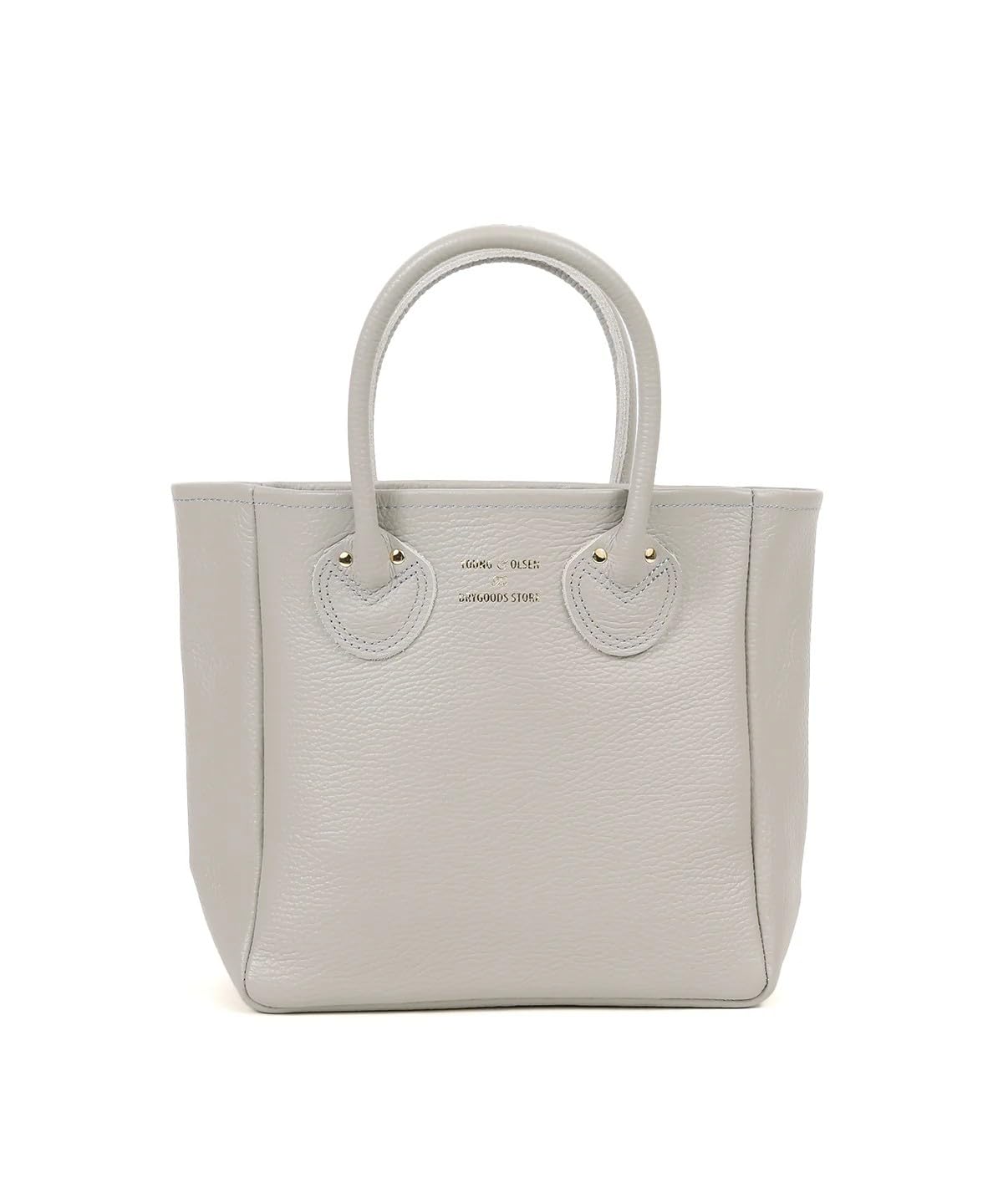 

Young Olsen Embossed Leather Tote Small Beige & Handbag, Women s,