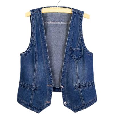 Colete Cowboy para Mulheres na Primavera, Fino e Curto, Sem Mangas, Combinado com um Colete Estudantil, Camisola, Casaco de Verão Feminino