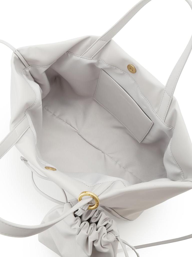 Mira Owen Nylon Wide Tote Free Size Water-Repellent 2-Way Bag, 09WGB261507, Women's, LGRY,