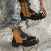 Fashion New autumn and winter boots Fashion Men's Luxury High Quality style Leisure Outdoor Thick soled Casual lace up hot selling shoes