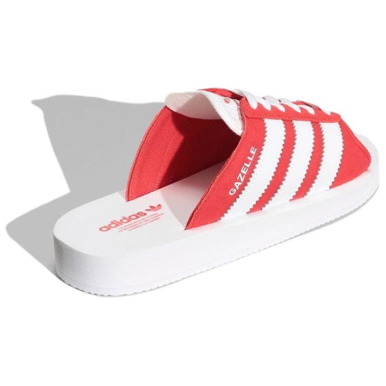 Adidas Gazelle Plážové pantofle Červené Unisex Tenisky Obuv-Bílá JQ7424
