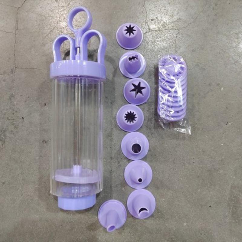 

Машина для изготовления печенья, насос, пресс, машина, декор, кухонная форма, набор инструментов фиолетовый