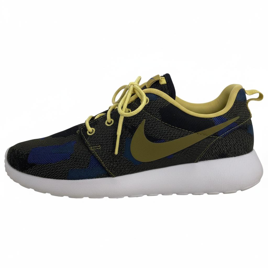 

Nike Roshe One JCRD Run Print Comfortable Durable Breathable Lightweight Low-Top Running Shoes Women sneaker Army-Green Blue 845009-300 36