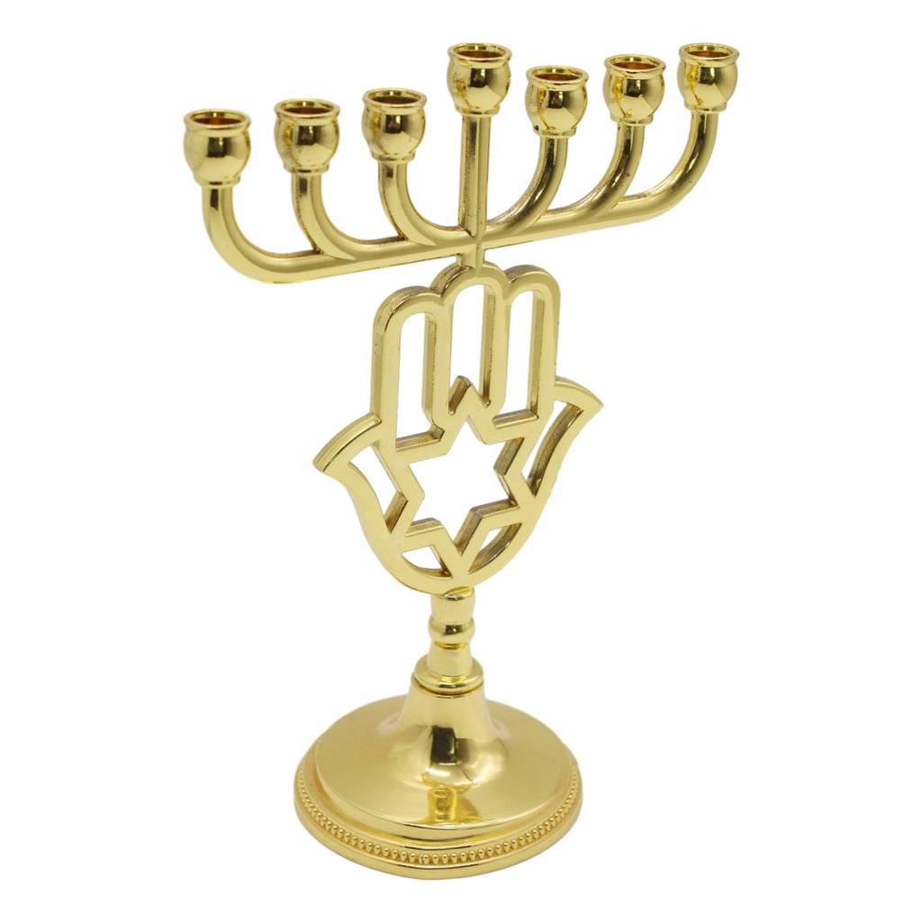 Modern 7Branch Candle Holder Hanukkah Menorah Candlestick Table Centerpiece Multifunctional Home Accent Ornaments