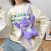 Purple Stitch Plush Toy Backpack Cartoon Cute Travel Plush Toy Backpack Giving Girls Birthday Gifts