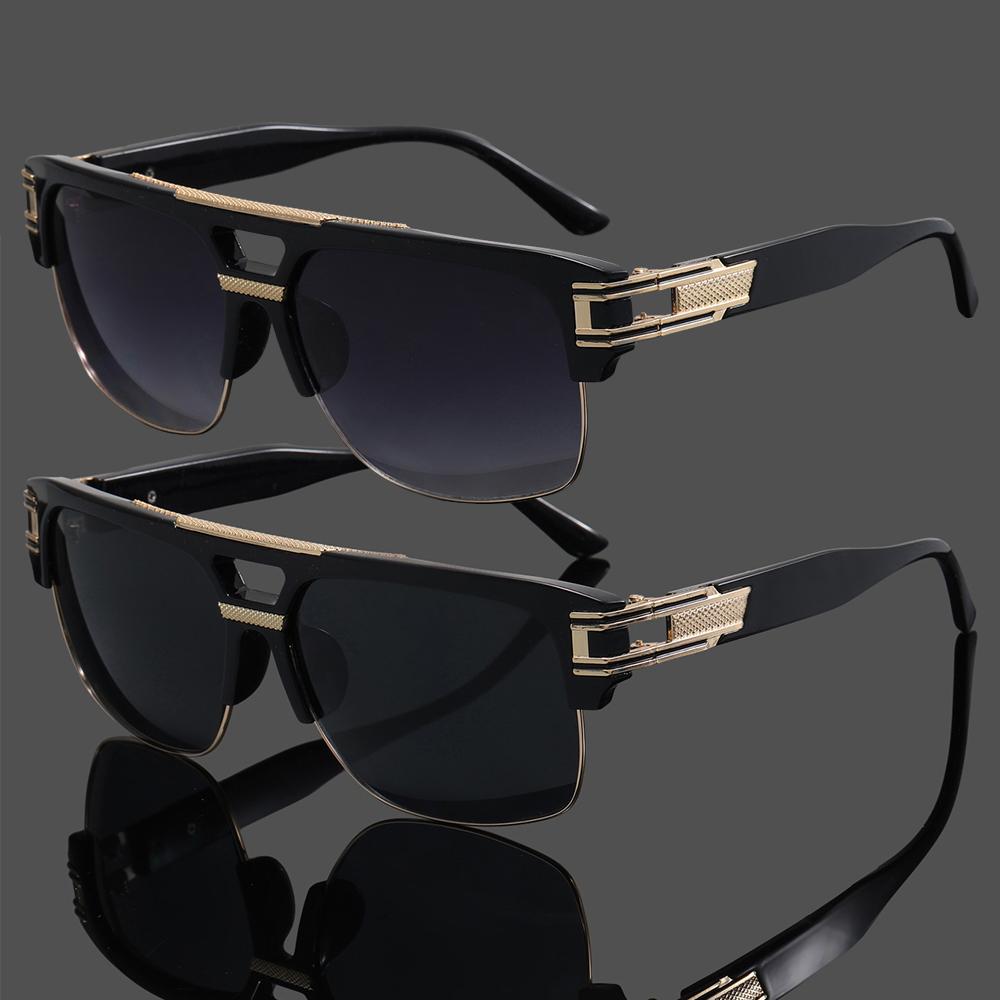 2PCS Couples Fashion Sunglasses Summer Party Vacation Golf Decorative Photo Shoot Holiday Gift for Men And Women XE3790
