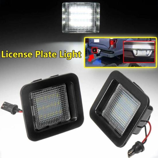 2Pcs LED License Plate Lights Super Bright High Lumens IP68 Waterproof Universal Simple Installation License Plate Lights Tag Lamps